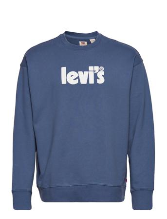 Relaxd Graphic Crew Poster Cre Sweatshirt Trøje Blå LEVI ́S Men