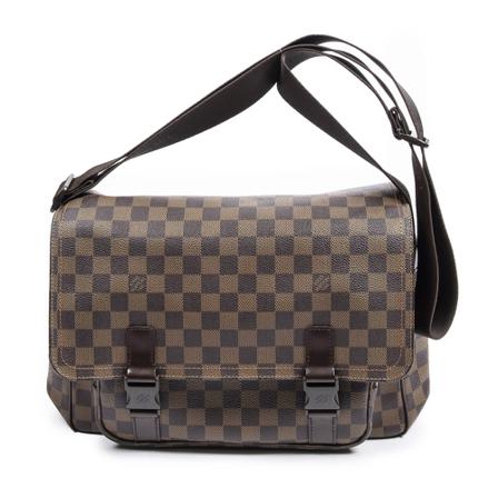 Louis Vuitton Vintage Pre-owned Melville Reporter Brun, Herre Vintage Tasker, Størrelse: ONE Size