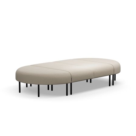 Bank VARIETY, 8-Sitzer, Stoff Pod CS, sand