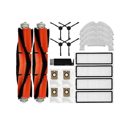 Reservdelar för D10S Plus Robotdammsugare Huvudborste Sidoborste Hepa Filter Moppduk Dammpåse A