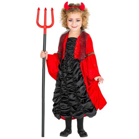 Tectake Maskeraddräkt Flicka Liten Djävul Red 116 (5-7y)
