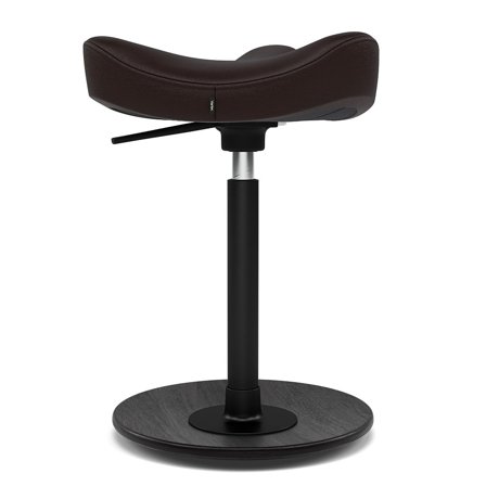 Varier Furniture Move Compact - Brown Leather - Black base