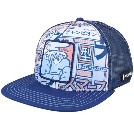 Capslab - Bleu trucker Casquette - The Smurfs Blue/Multicolor Trucker @ Hatstore