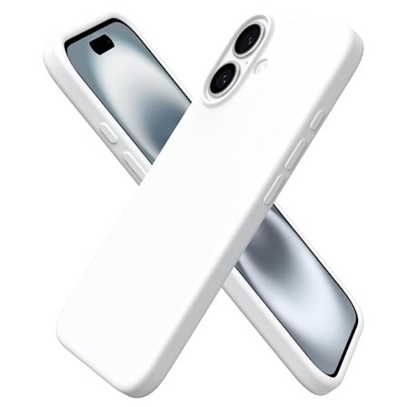 iPhone 16 Stötdämpande Silikonskal med Mikrofiber