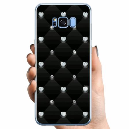 Samsung Galaxy S8+ Tpu Mobilskal Bling Heart