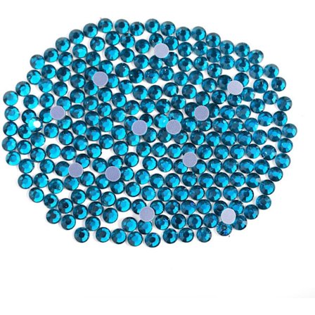 6000 st Hotfix Indicolite Rhinestones Kompatibla med Hantverk, SS10 (2.7-2.9 mm) Indicolite SS10 Indicolite