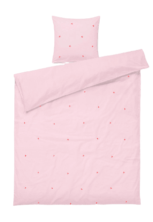 JUNA Daisy Påslakanset 150x210 cm Sängkläder Rosa