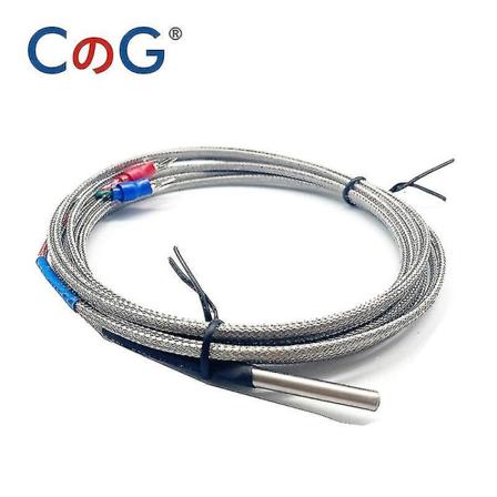 4mm*30mm K J Pt100 10m sondetype skærmet flettetråd termoelement temperatursensor til temperaturregulator J Type 3m