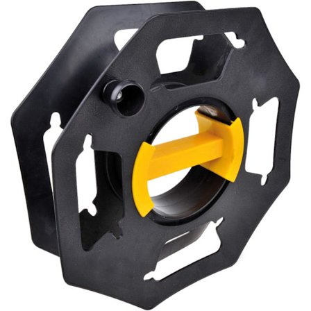 Caravan Kabeltromle, Manuel, Tom, til Camping og Husholdning, op til 25 m Kabel, Plast, Sort og Gul