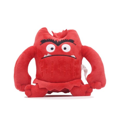 Sød farverig monsterplyslegetøj, min følelsesmæssige lille monstertegneseriedukke 1 stk