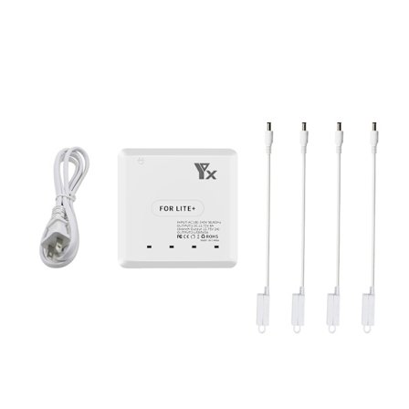 Multi Battery Charger Station AC100-240V 50/60Hz Ingångsladdare för LETE+ batteri Tidsbesparande laddare