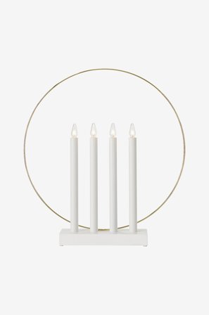 Jotex - Adventslysestake Glory Hvit - Kjøp Adventsstaker hos Jotex