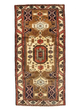 Orientalischer Hamadan Teppich 101X205 Wolle, Persien