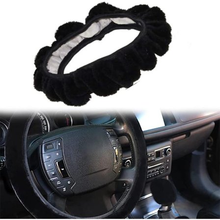 Blød ratmuffe - Sort, ratmuffe til bil, teleskopisk ratmuffe