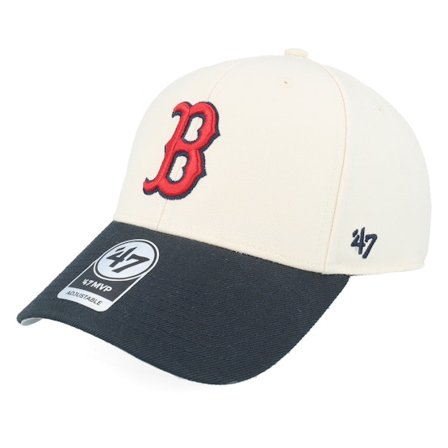 47 Brand - MLB Beige adjustable Kasket - Boston Red Sox Two Tone Mvp Natural/Navy Adjustable @ Hatstore