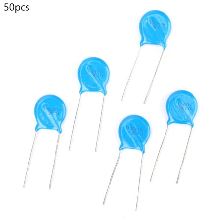 50 stk. Varistorer Inline Høy Kvalitet 10D431K 10D-431K 10mm Diameter 430V