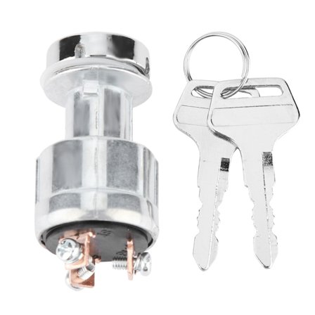 Tændingslås Starter med 2 nøgler til 12V/24V Bil Motorcykel Båd Kontakt Start Lås Universal