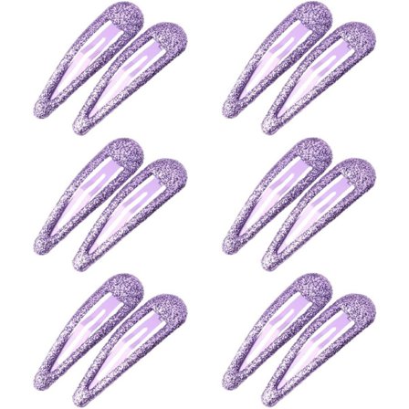 Glitter Hår Snap Clips - Metal Hårklemmer Farverige Glitter Paillet Hårklemmer Barrettes Hårstyling Tilbehør til Småbørn Børn Piger Kvinder