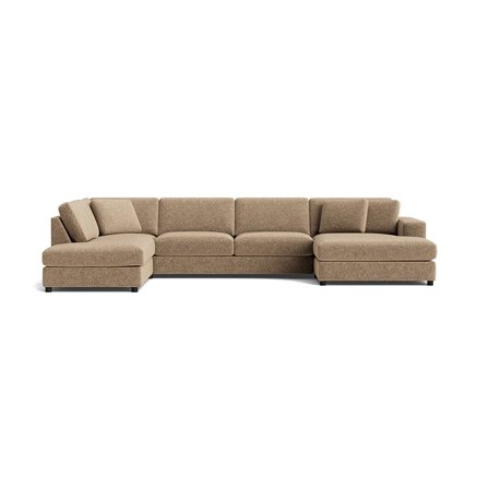Oasis U-sofa, højrevendt - Anthology Mørk Beige - 360x213x79 - Sofa, u-sofa