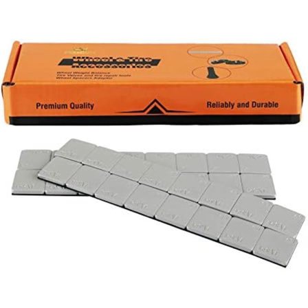 EZISOE 1/4 Oz svart självhäftande hjulvikter, bilar, lastbilar, stadsjeepar, motorcyklar, lågprofil (72 Oz-pack)
