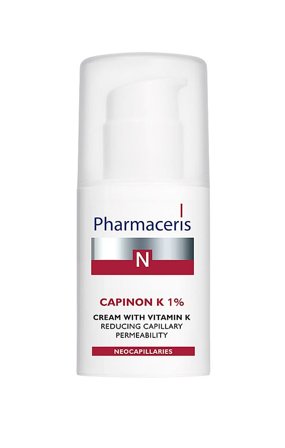 Pharmaceris Capinon K 1% Reducing Capillary Permability Vitamin K Cream 30 ml, Skincare, Dermatologisk- & SpecialSkincare, Rødme