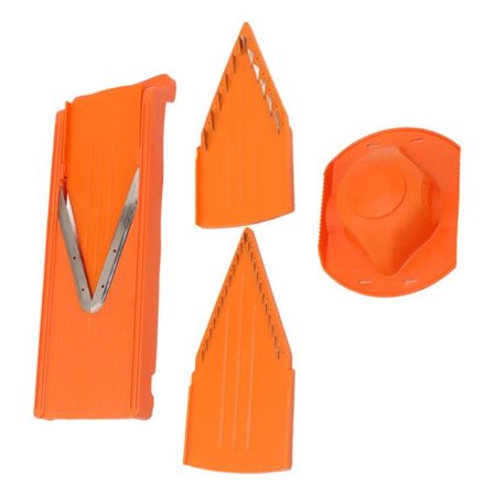 Manuel grøntsagsskærer rustfrit stål kniv V blad mandolin skærer til hjem køkken værktøj