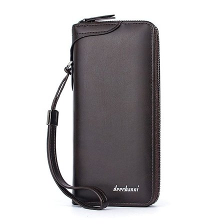 Miesten lompakko vetoketjullinen lompakko COFFEE