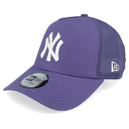 New Era - MLB - Purple - trucker - Cap - New York Yankees League Essential Purple/White Trucker - Hatstore