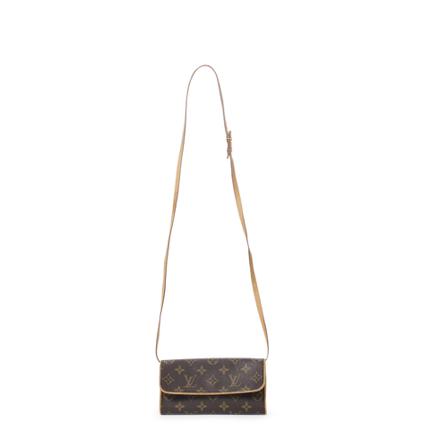 Louis Vuitton Vintage, Pre-owned Shoulder Bags Bruin, Dames, Maat:ONE Size,Canvas