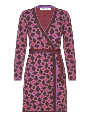 Dvf Edwina Dress Brown Diane Von Furstenberg