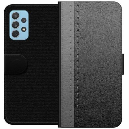 Samsung Galaxy A52 5g Plånboksfodral Black & Grey Leather
