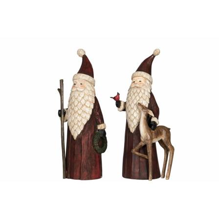 Juldekoration Tomte Thor Mix Poly 2-pack 12x10,5x31cm Grön