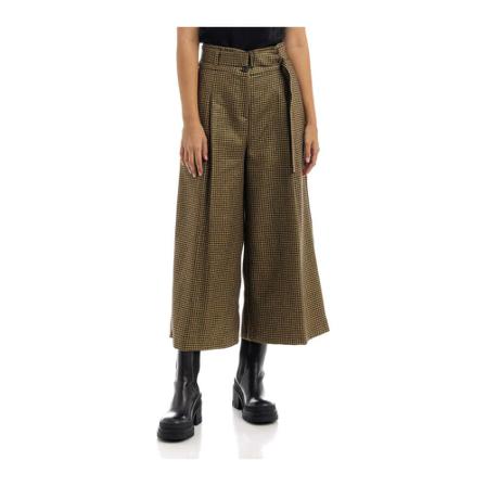 Manila Grace Wide Byxor brun, Dam Byxor, Dam, Storlek: 2XS