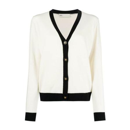 Tory Burch Vests , Beige , Dames , Maat: L Vesten