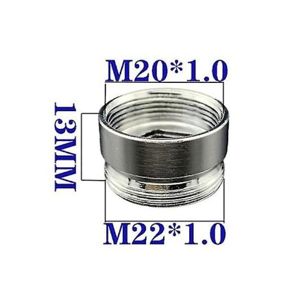 M22 til M20 gjengekontakt Kranledd Vannkranadapter