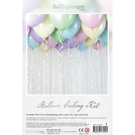 Ilmapallosarja Kattokoristelu Pastelli - Ilmapallosarja