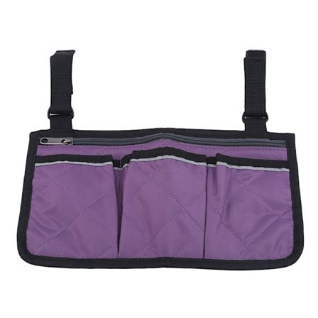 Rullestolsside Organizer Opbevaringspose Armlænspose med Kop Hol