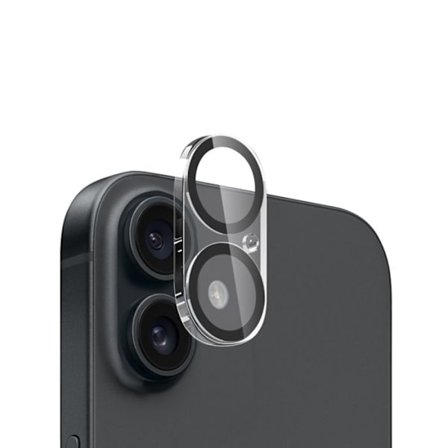 Foto tilbehør - Crong - Linsebeskytter - Hærdet glas - Beskyttelse mod ridser - iPhone 16/16 Plus