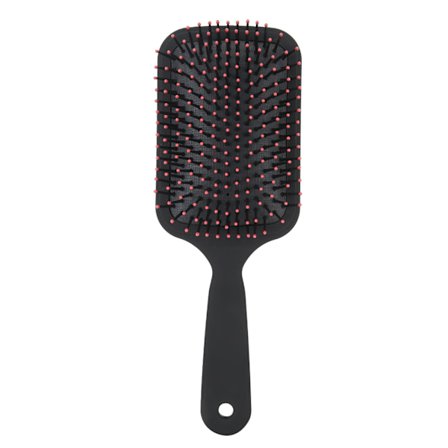 BlueZOO Antistatisk Luftpude Hovedbundsmassage Hårstyling Flad Kam Sort
