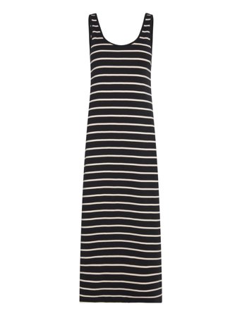 Cut-Out Striped Dress Black Mango