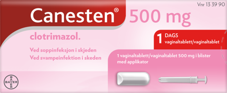 Canesten 500mg vaginaltablett med applikator 1 stk