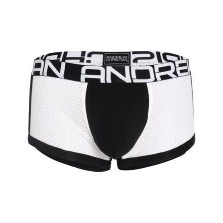 Andrew Christian - Herreundertøj - Herreboksere - SHOW-IT Sports Mesh Boxer Sort/Hvid - Sort Svart jag