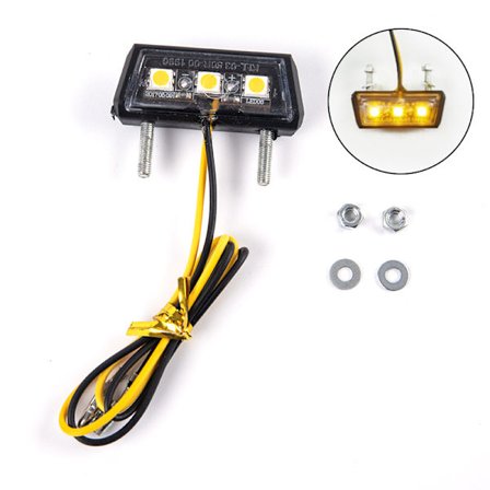 12V Motorsykkel Nummerskilt LED-lys Vanntett Motorsykkel Li