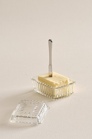Jotex - Butterdose Clear Glass - SMOOTH - Kaufe Küchenutensilien bei Jotex