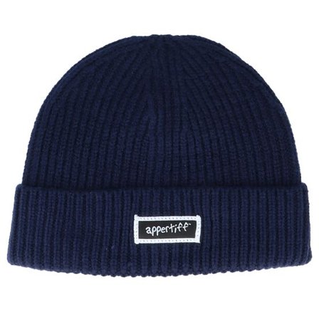 Appertiff - Blå cuff Beanie - Engineer Oxford Navy Cuff @ Hatstore