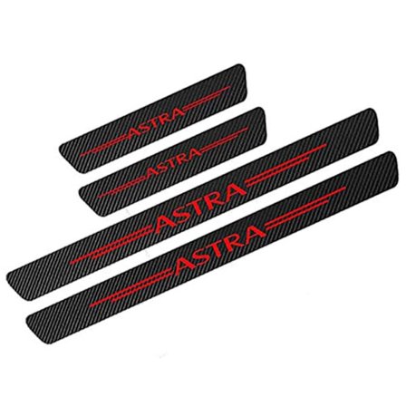 4-pack Kolfiber Dörrtröskelskydd för Opel OPC Astra J H G K
