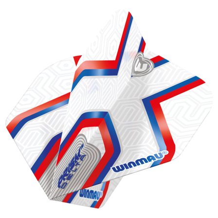 Winmau Darts Flights Epix Prism Delta Standard 3 Sets 9 Pcs Translucent Red Blue White Professional Design