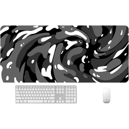 Gaming musematte, ekstra stor musematte 900x400x3MM med sydd kant, stor tung tykk komfortabel sammenleggbar vaskbar matte