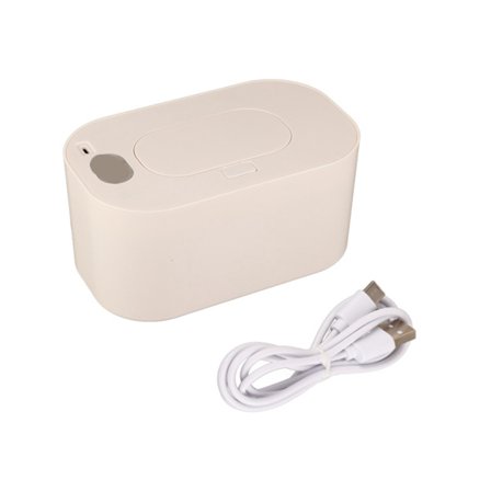 Vådserviet Dispenser Varmer Opvarmningslås Fugtighed Stor Kapacitet Baby Wipe Varmer Hvid Konstant Temperatur