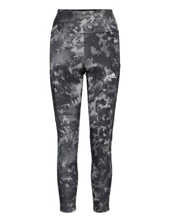Aeroready Designed To Move Print High Waist 7/8 Tights W Grey Adidas Performance